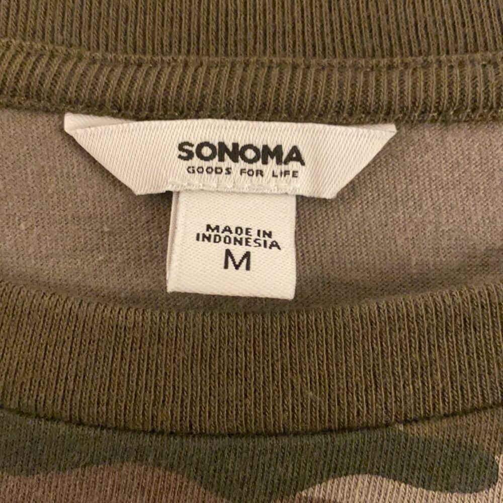 Sonoma Green Camo Goods For Life T-shirt dress. - Picture 4 of 7